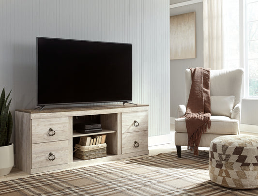 Mueble de TV LG Willowton con opción de chimenea