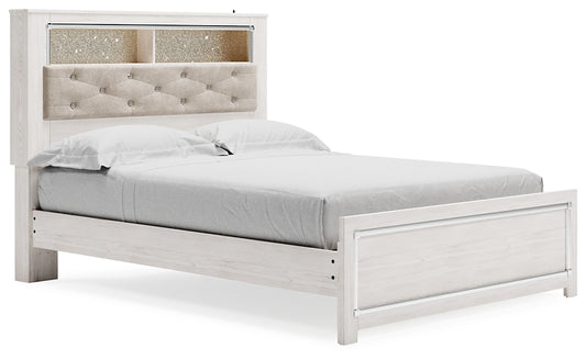 Cama con estantes para libros Altyra Queen