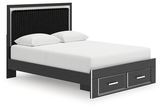 Zuraleus Queen Upholstered Panel Storage Bed