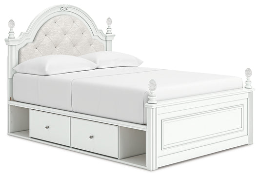 Kozlani Full Upholstered Panel Storage Bed