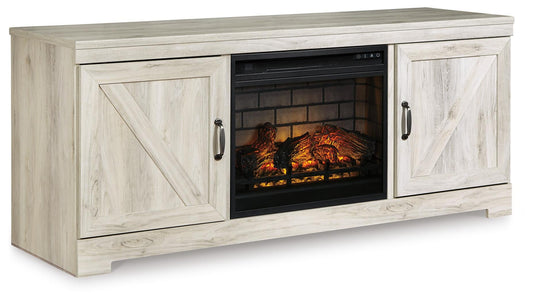 Mueble de TV Bellaby de 63" con chimenea eléctrica