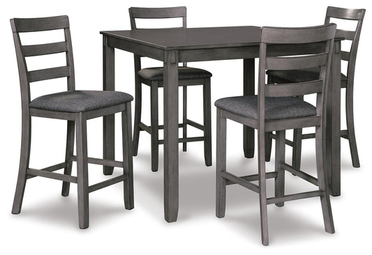 Juego de mesa de centro cuadrada Bridson (5 unidades)