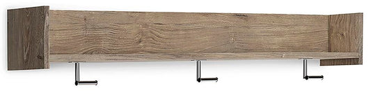 Perchero de pared con estante Oliah