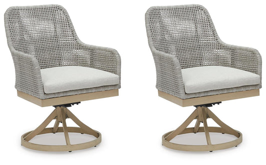 Silla giratoria Seton Creek con cojín (2 unidades)