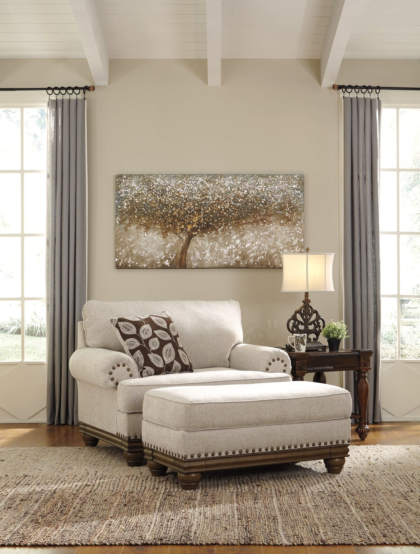 Chair w/ Ottoman