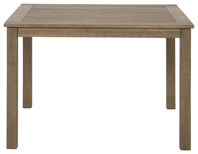 Mesa de comedor cuadrada Aria Plains con UMB OPT