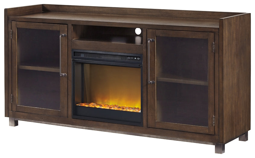 Mueble de TV Starmore de 70" con chimenea eléctrica