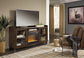 Mueble de TV Starmore de 70" con chimenea eléctrica