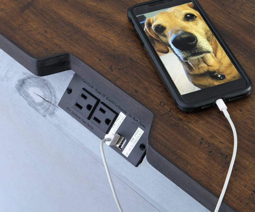 Mesilla de noche de tres cajones Lodenbay