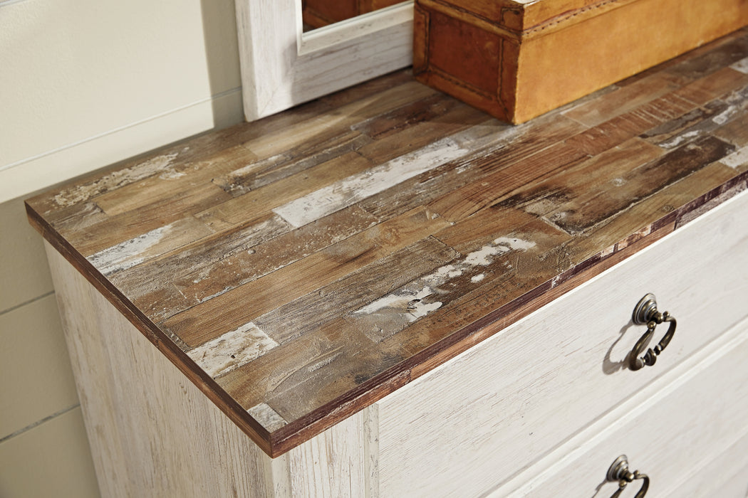 Mesilla de noche de dos cajones Willowton