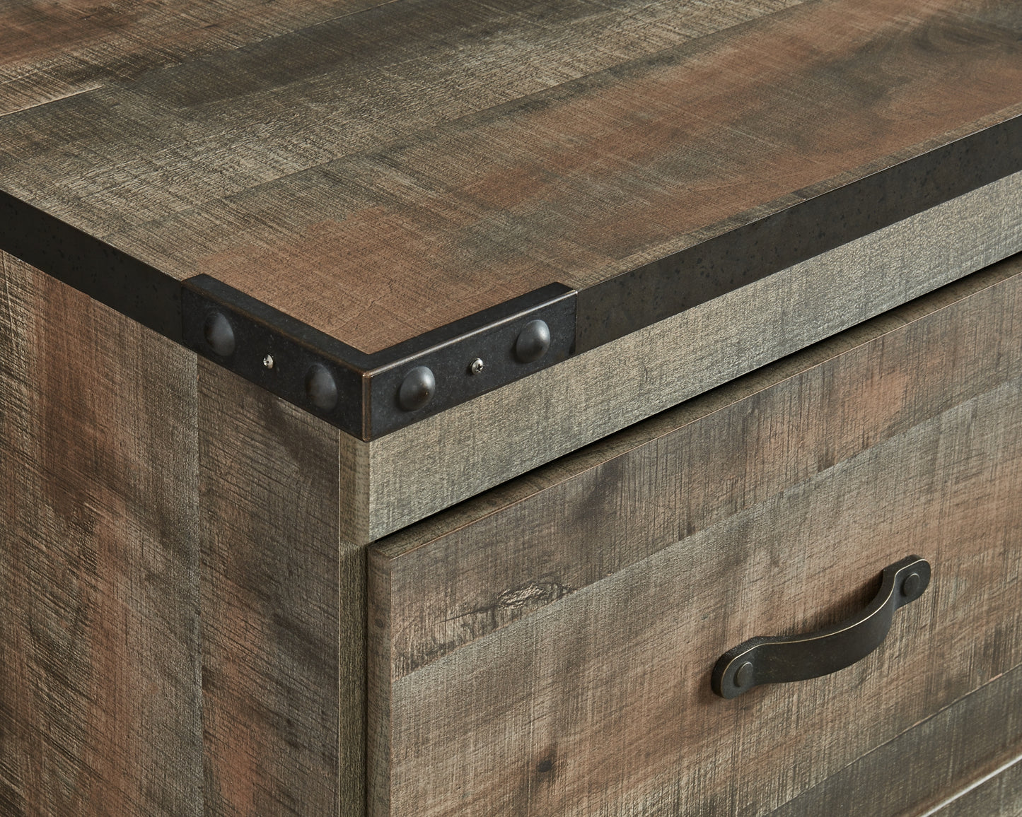 Centro de entretenimiento de 3 piezas Trinell con chimenea eléctrica