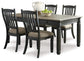 Mesa de comedor y 4 sillas Tyler Creek