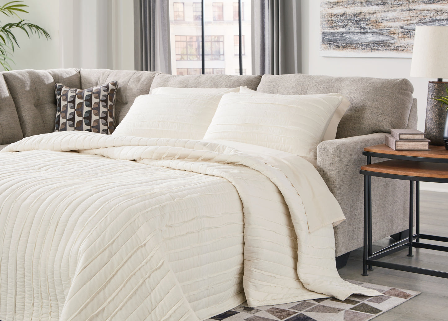 Seccional cama de 2 piezas Mahoney con chaise longue