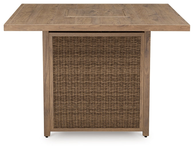 Mesa de bar cuadrada con fogón Walton Bridge