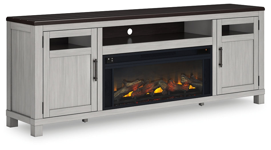 Mueble de TV Darborn de 88" con chimenea eléctrica
