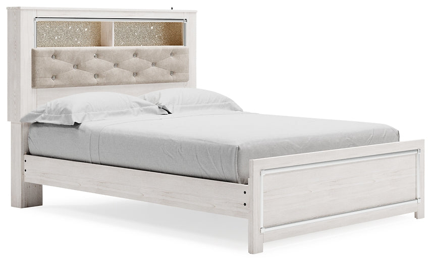 Cama con estantes para libros Altyra Queen