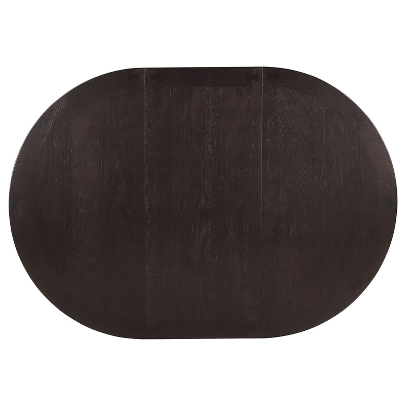Lavon 5-piece Oval Extension Leaf Dining Set Espresso