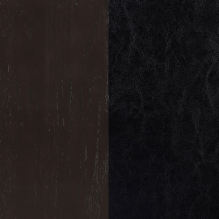 Lavon Wood Dining Side Chair Black and Espresso (Set of 2)