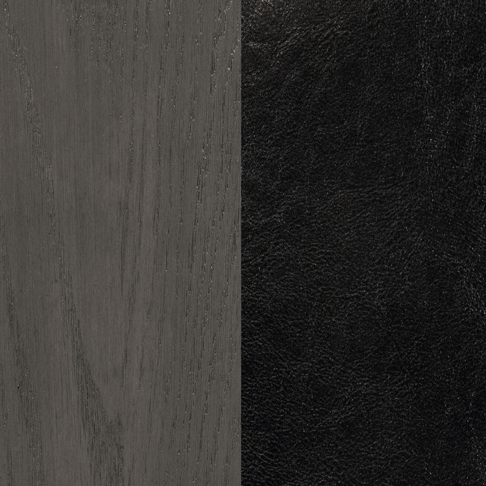 Lavon Wood Dining Side Chair Black and  Medium Grey (Set of 2)