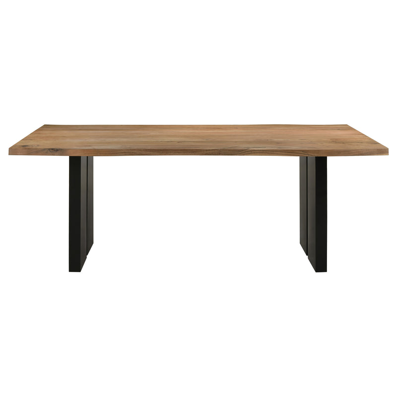 Bradshaw 80-inch Live Edge Wood Dining Table Natural Acacia