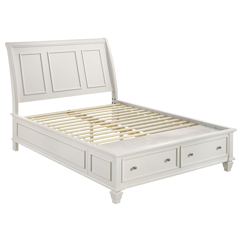 Sandy Beach 4-piece Eastern King Bedroom Set Cream White