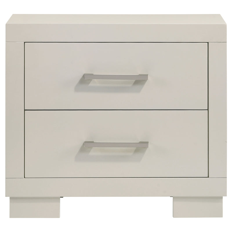 Jessica 4-piece Eastern King LED Bedroom Set Snow White