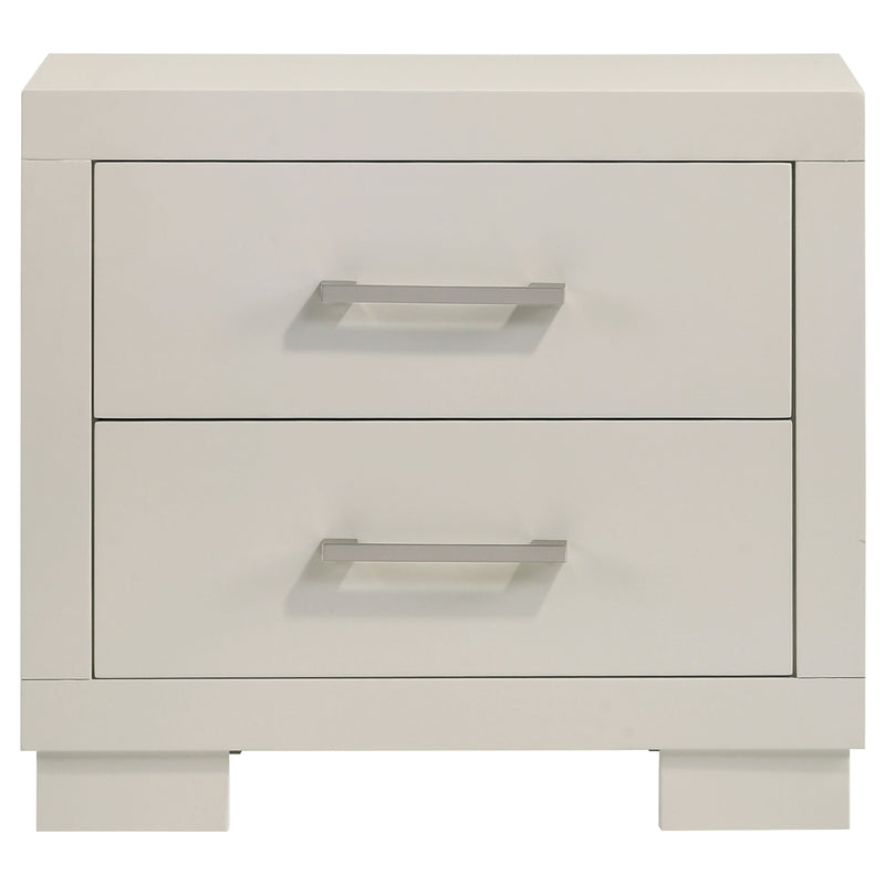 Jessica 6-piece Eastern King LED Bedroom Set Snow White