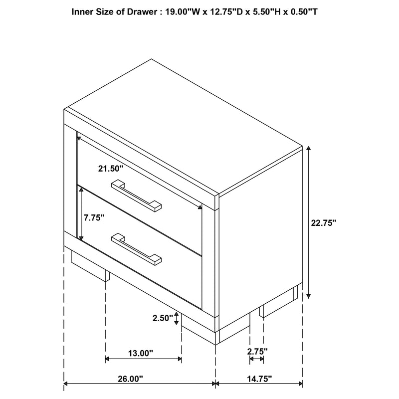 Jessica 4-piece Queen LED Bedroom Set Snow White