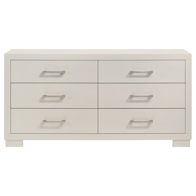 Jessica 5-piece Queen LED Bedroom Set Snow White