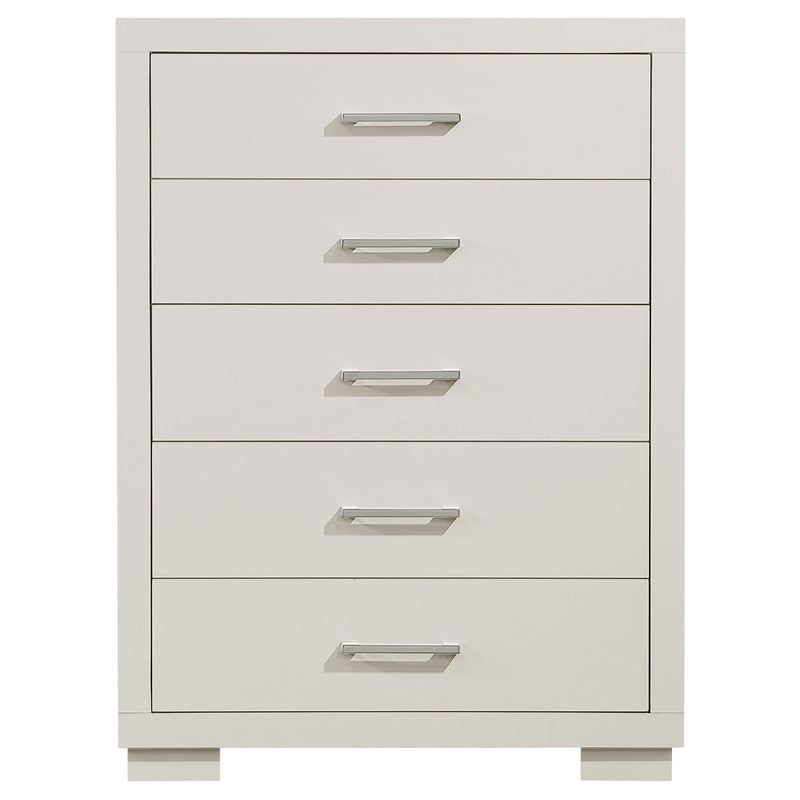 Jessica 5-drawer Bedroom Chest Snow White