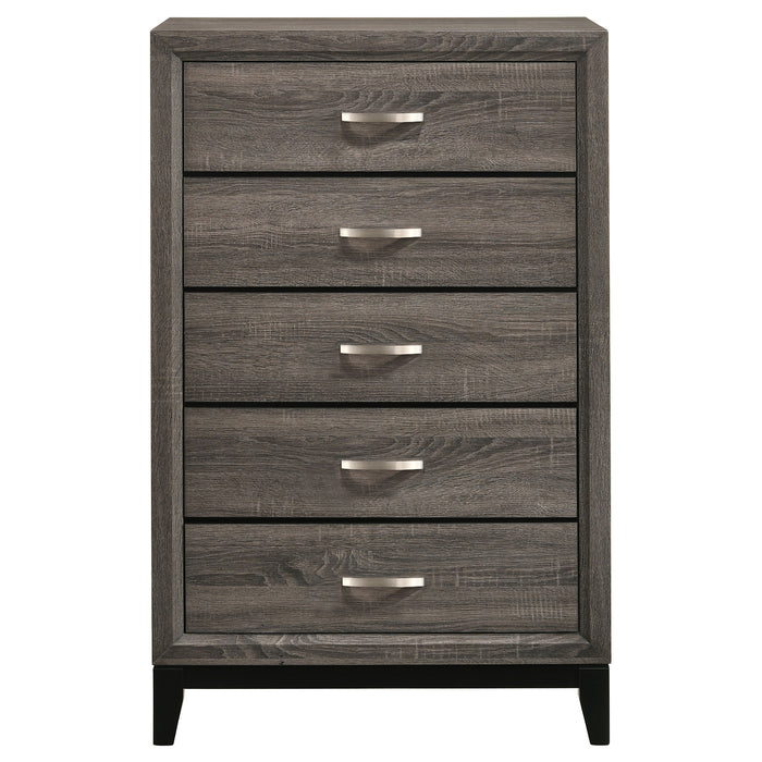 Watson Five-piece California King Bedroom Set Grey Oak