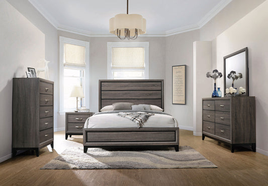 Watson Four-piece Queen Bedroom Set Grey Oak