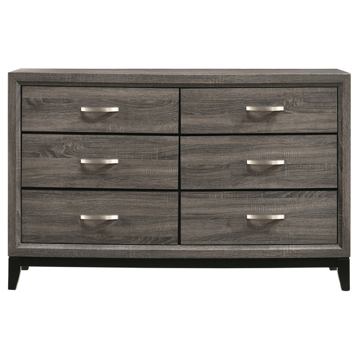 Watson Four-piece Queen Bedroom Set Grey Oak