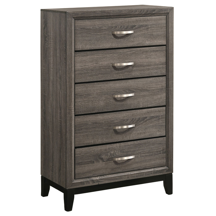 Watson Five-piece Queen Bedroom Set Grey Oak