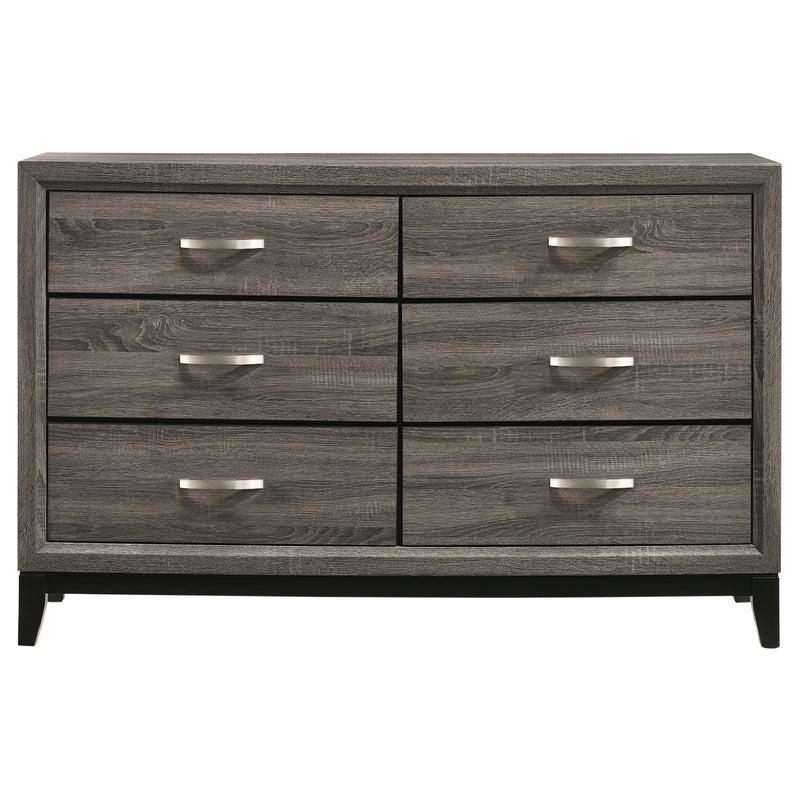 Watson Five-piece Twin Bedroom Set Grey Oak