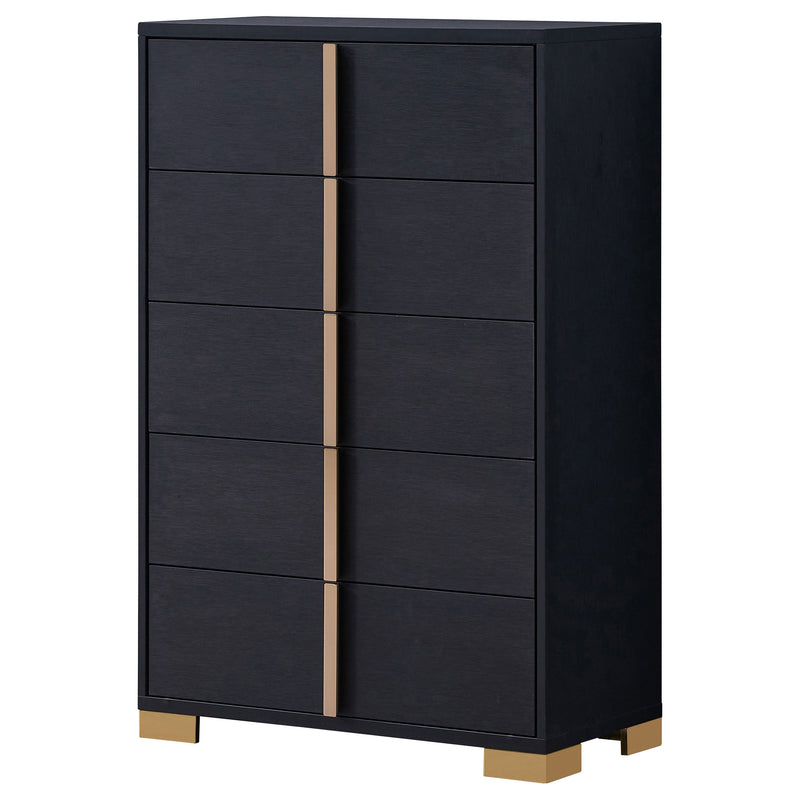 Marceline 5-drawer Bedroom Chest Black