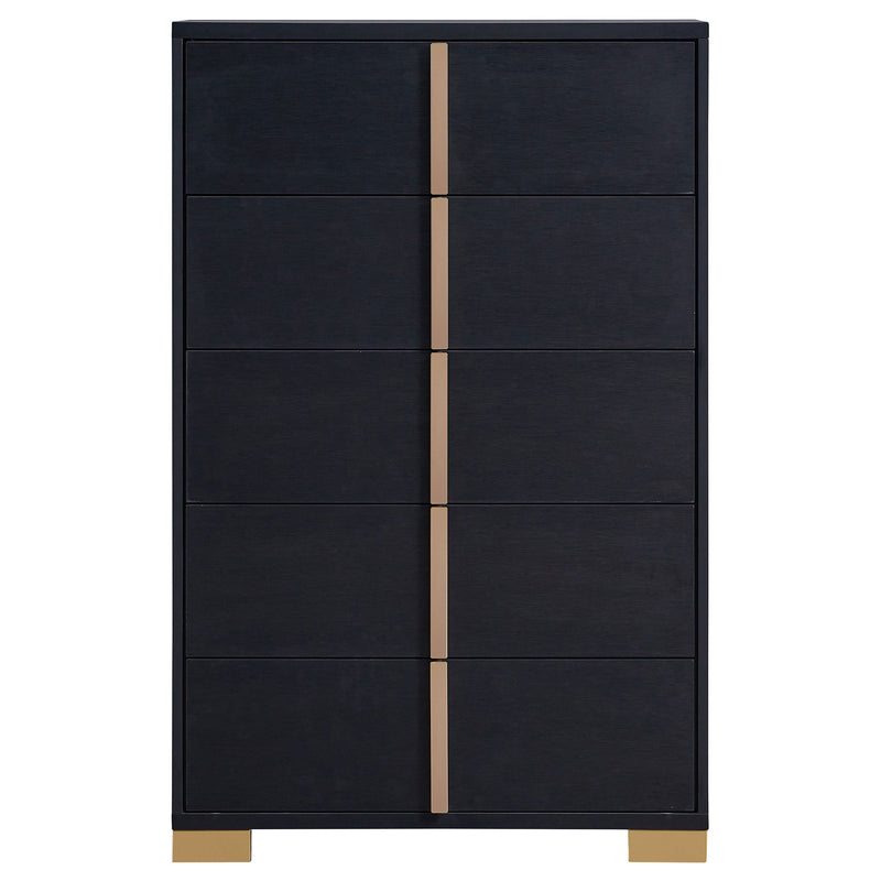 Marceline 5-drawer Bedroom Chest Black