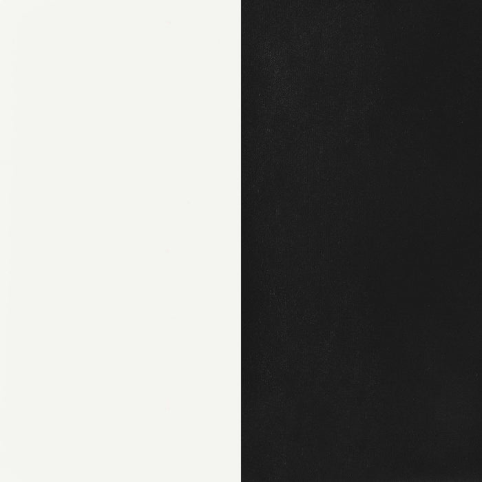 Retro 5-piece Round Dining Table Set White and Black