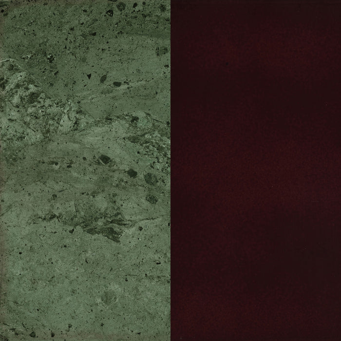 Edie Round Marble Top Plant Stand Merlot