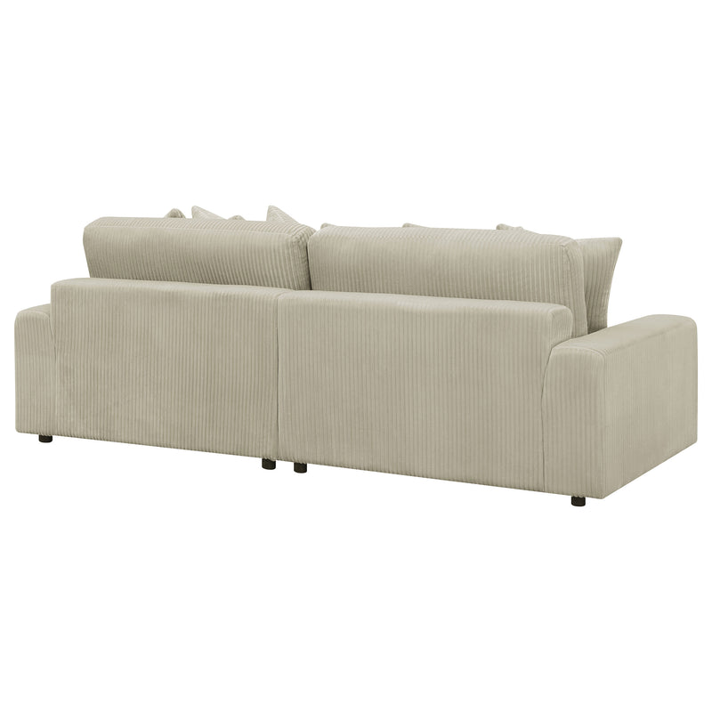 Blaine Upholstered Reversible Chaise Sectional Sofa Sand