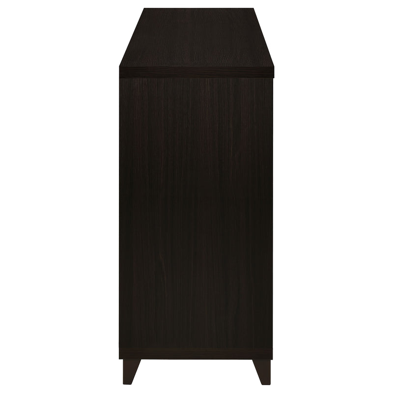 Lewes 2-door Engineered Wood 60-inch TV Stand Cappuccino