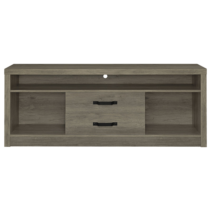 Burke 3-piece 59-inch TV Entertainment Center Grey Driftwood
