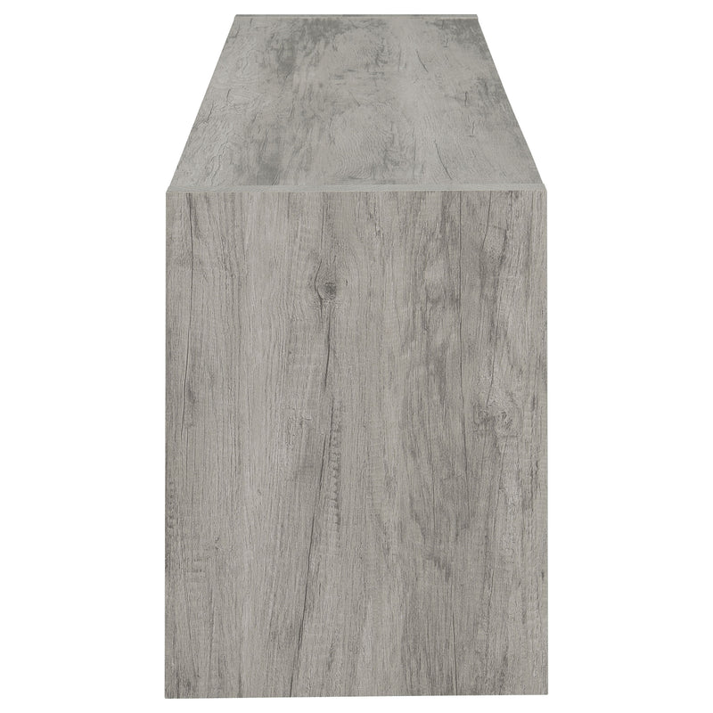 Burke 2-door Engineered Wood 71-inch TV Stand Grey Driftwood