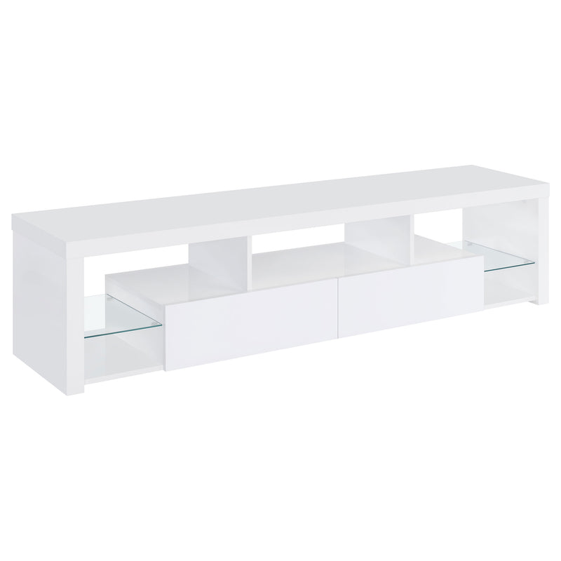Jude 3-piece 71-inch TV Entertainment Center White High Gloss
