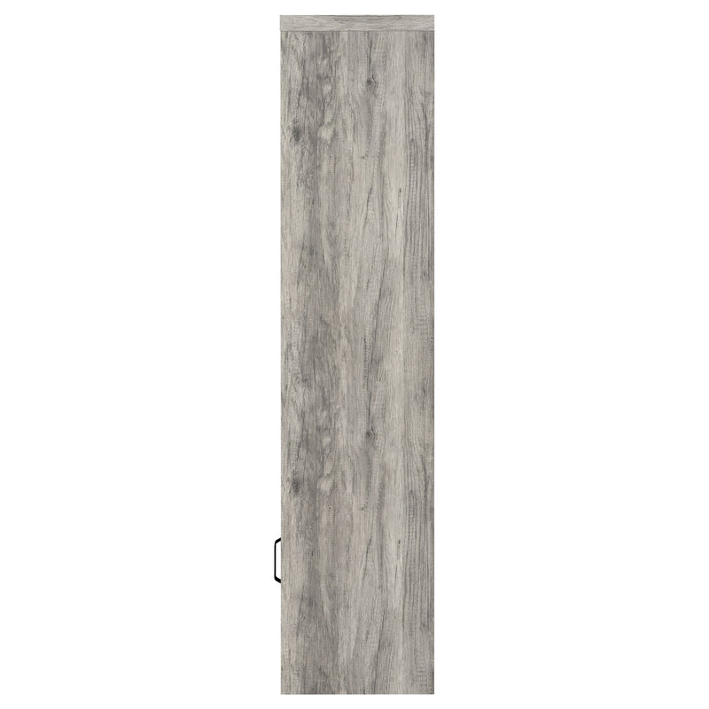 Burke 4-shelf Engineered Wood Media Tower Grey Driftwood