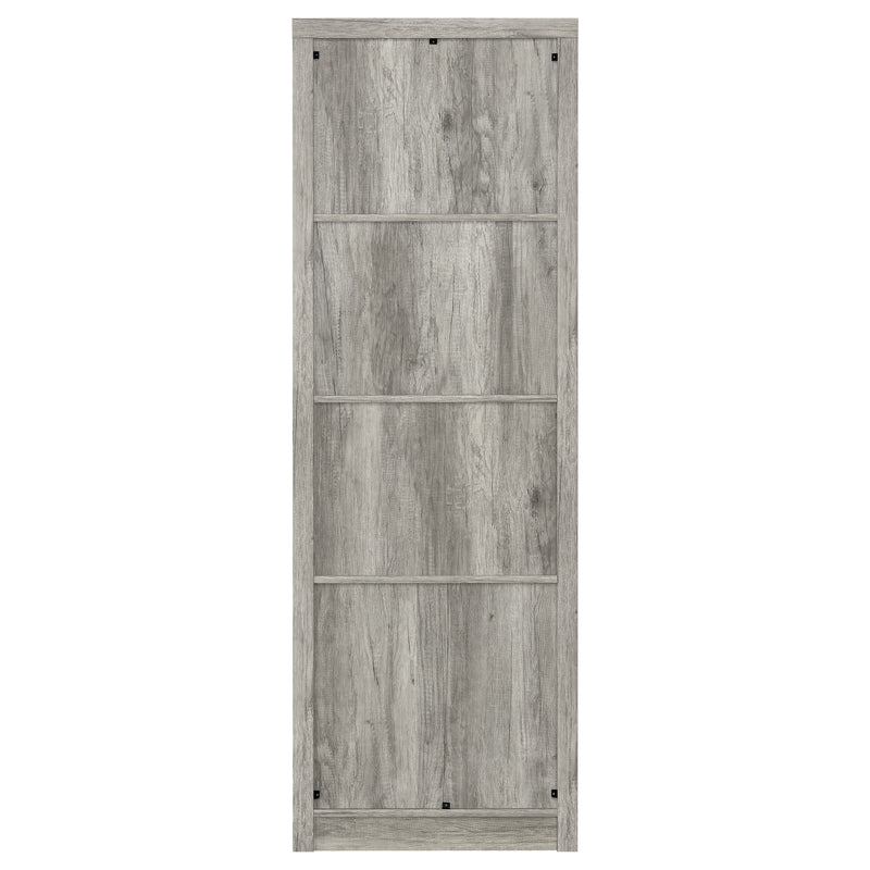 Burke 4-shelf Engineered Wood Media Tower Grey Driftwood