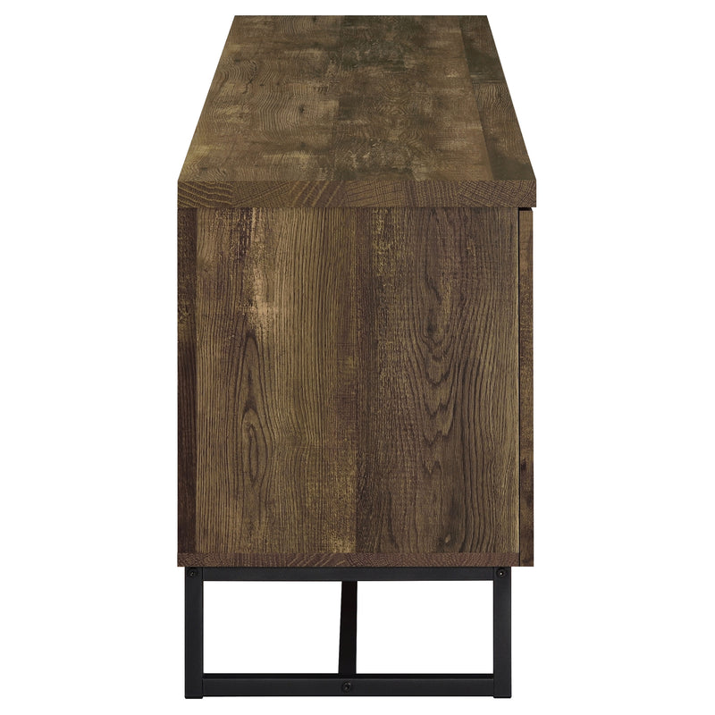 Myles 2-door Engineered Wood 60-inch TV Stand Rustic Oak