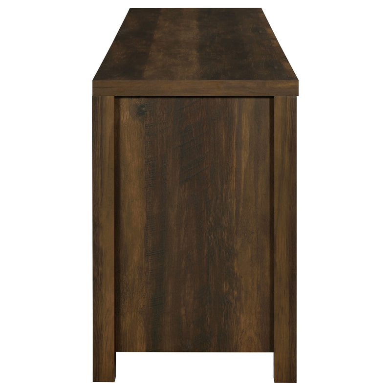 Madra 2-door Engineered Wood 79-inch TV Stand Dark Pine