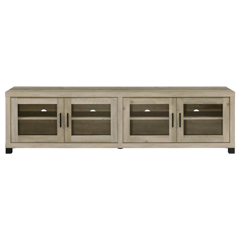 Sachin 3-piece 79-inch TV Entertainment Center Antique Pine