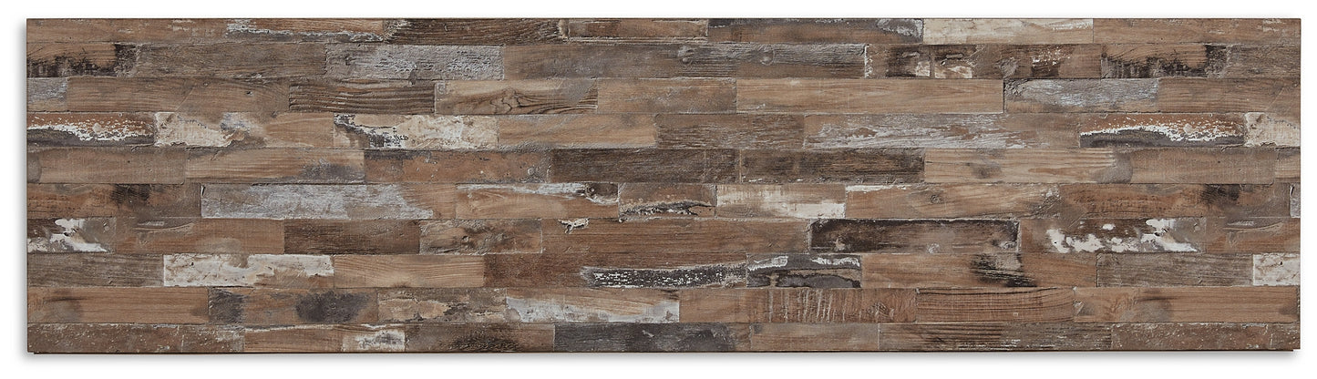 Centro de entretenimiento de 4 piezas con chimenea eléctrica Willowton